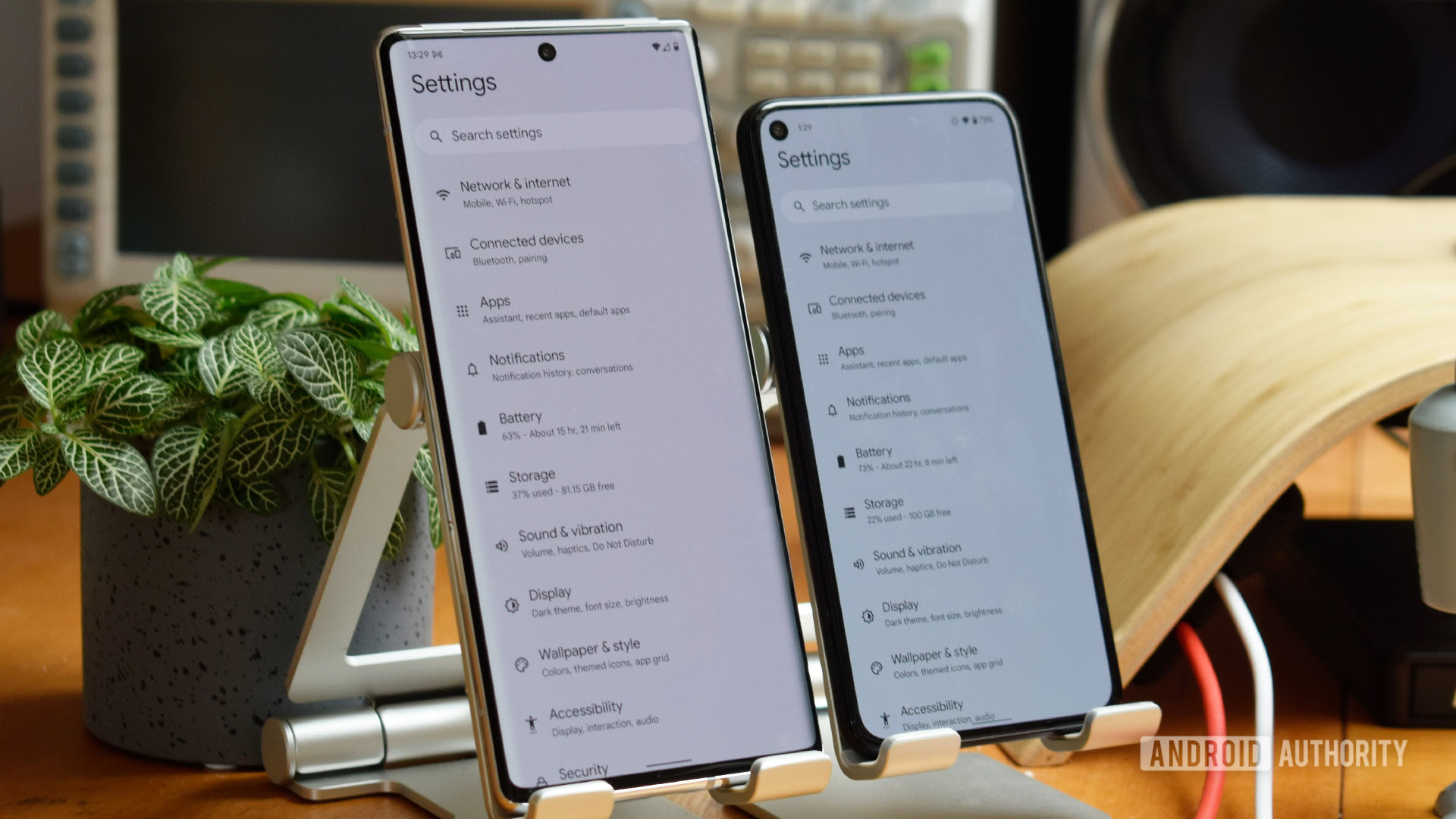 Android 12 vs Android 13 settings menus Android 12 vs Android 13 settings menus
