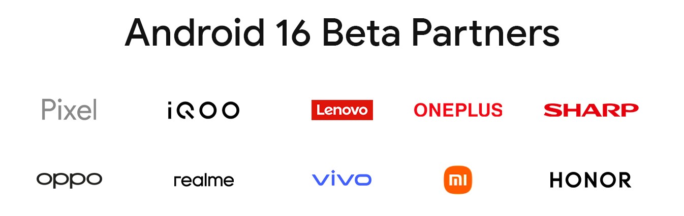 android 16 testing brands