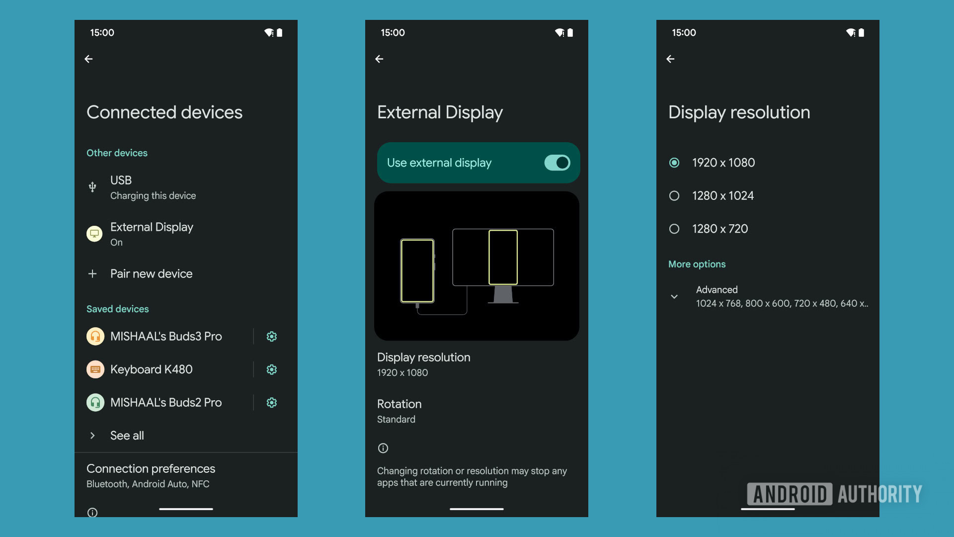 Android 15 external display settings Android 15 external display settings