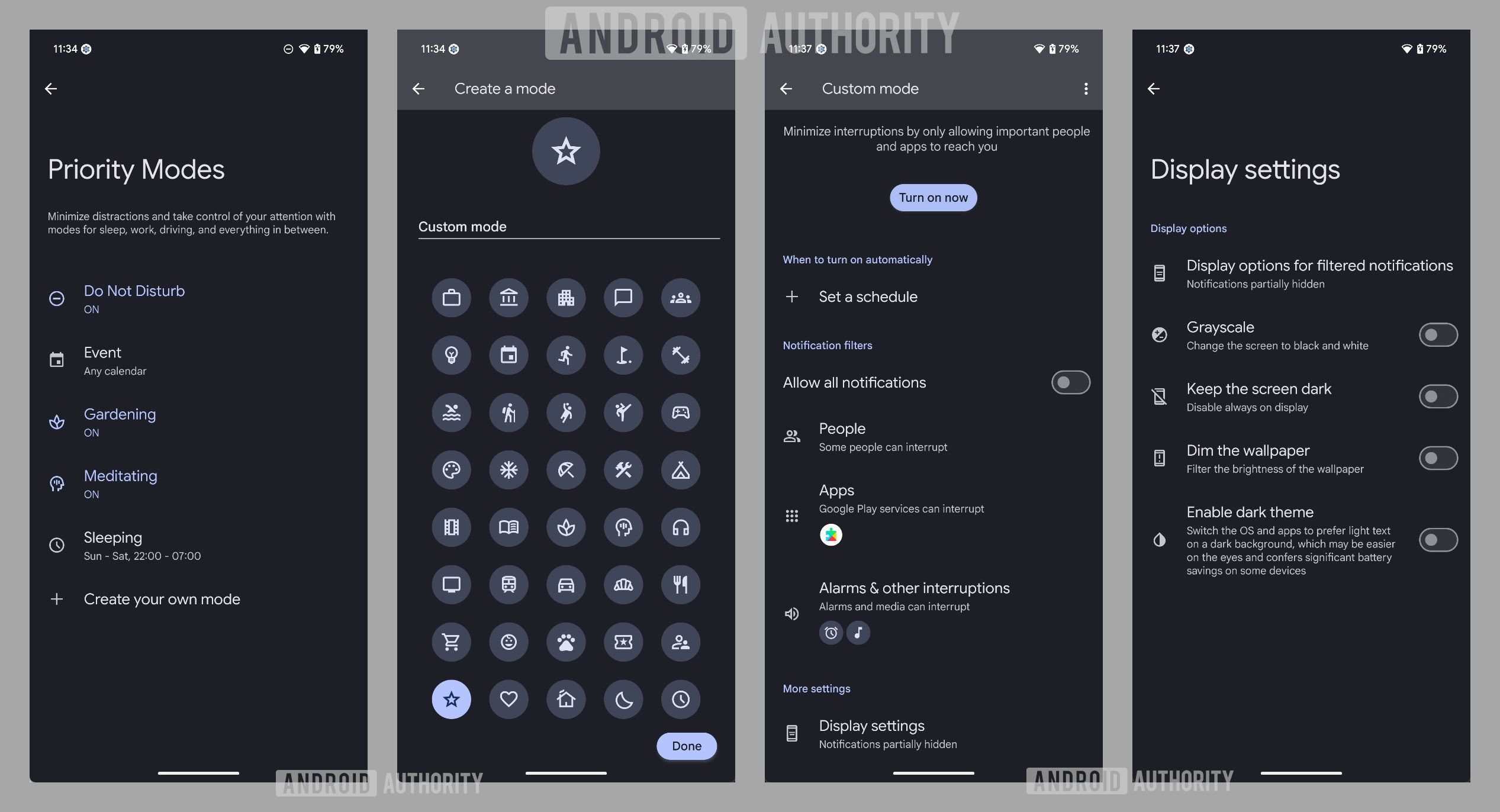 Android 15 QPR1 Beta 2 creating custom priority mode Android 15 QPR1 Beta 2 creating custom priority mode