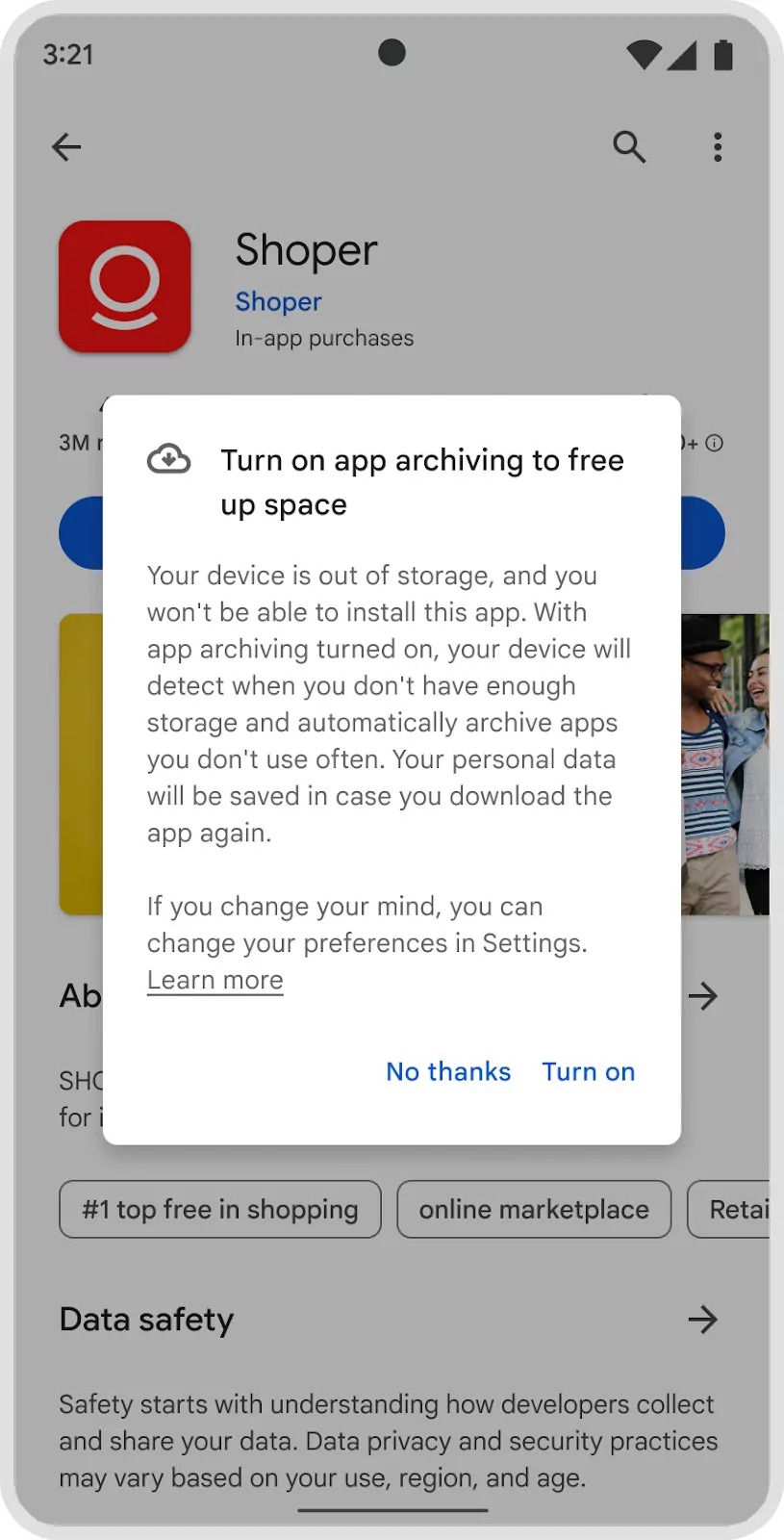 App archiving in Google Play App archiving in Google Play