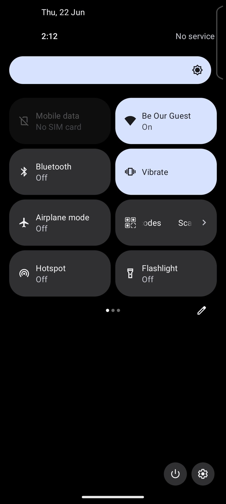 ASUS Zenfone 9 new quick settings
