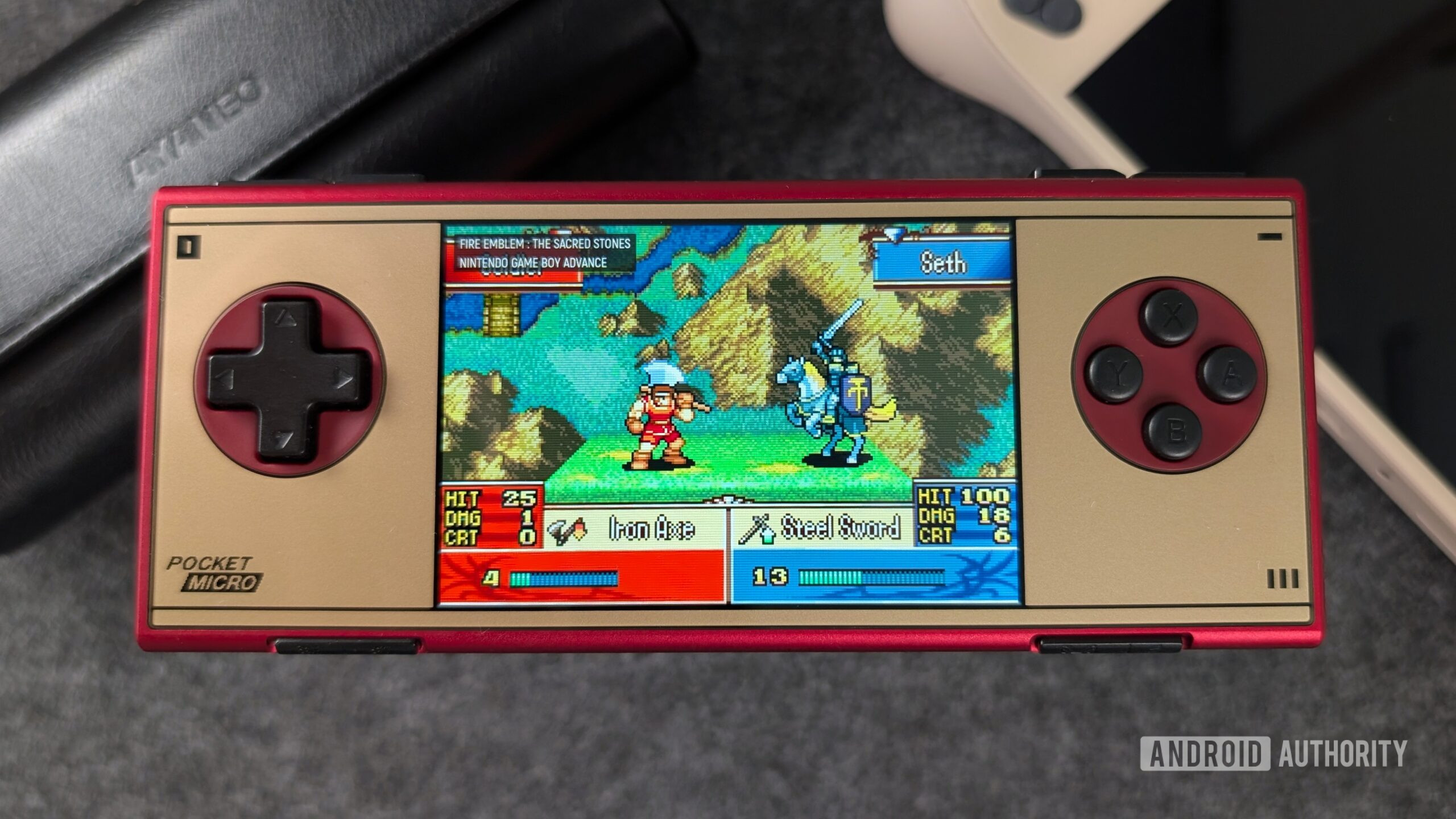 AYANEO Pocket Micro Classic above Fire Emblem AYANEO Pocket Micro Classic above Fire Emblem