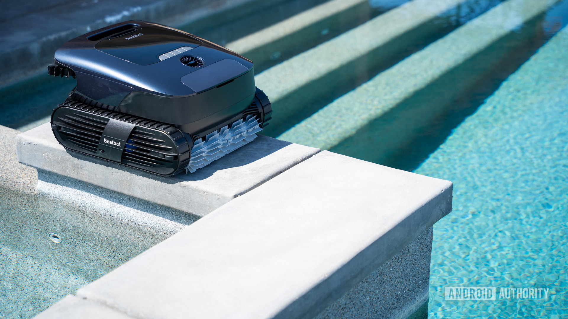 Beatbot AquaSense 2 Ultra next to pool 7 Beatbot AquaSense 2 Ultra next to pool 7