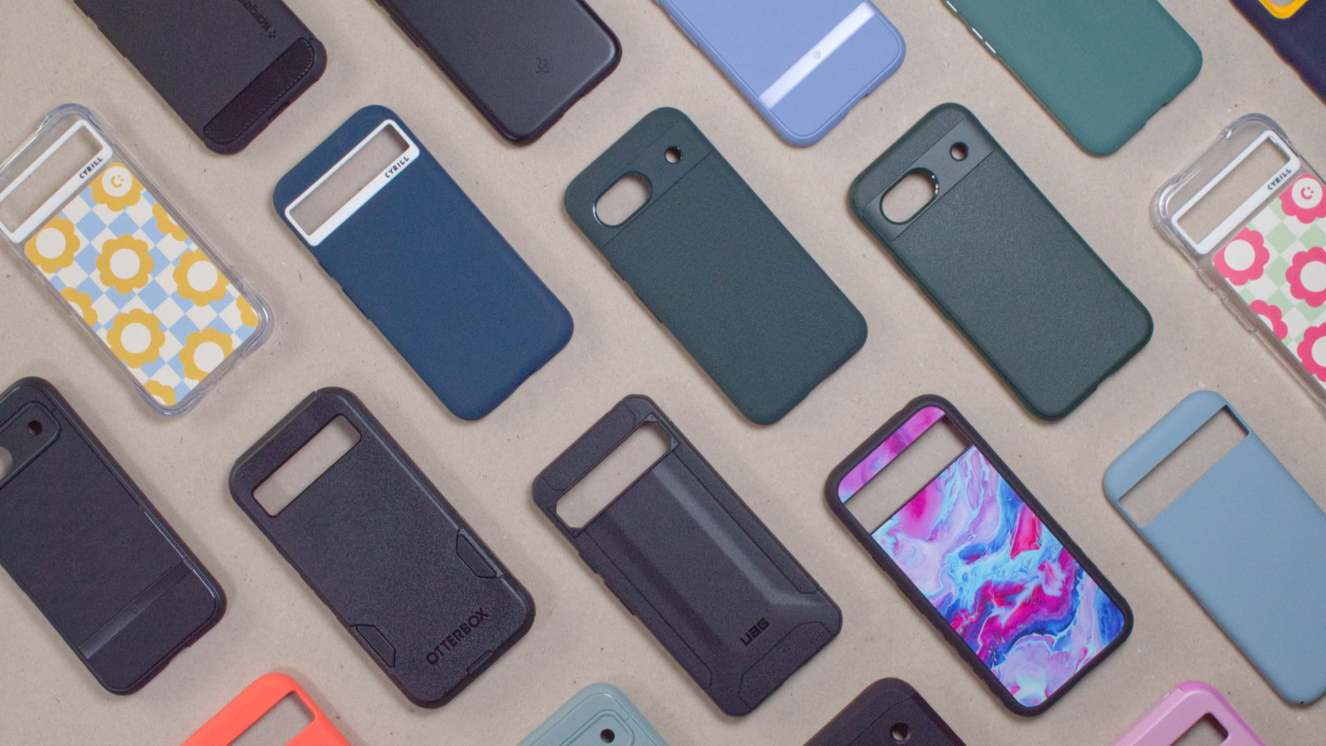 Best Google Pixel 8a cases on table Best Google Pixel 8a cases on table