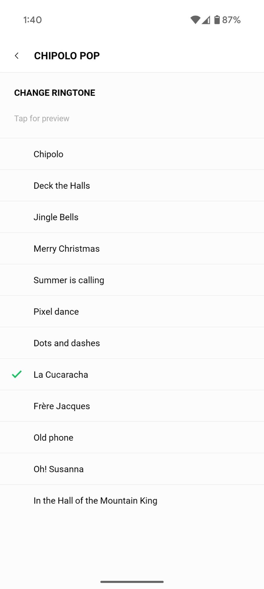 chipolo pop screenshot app features ringtone