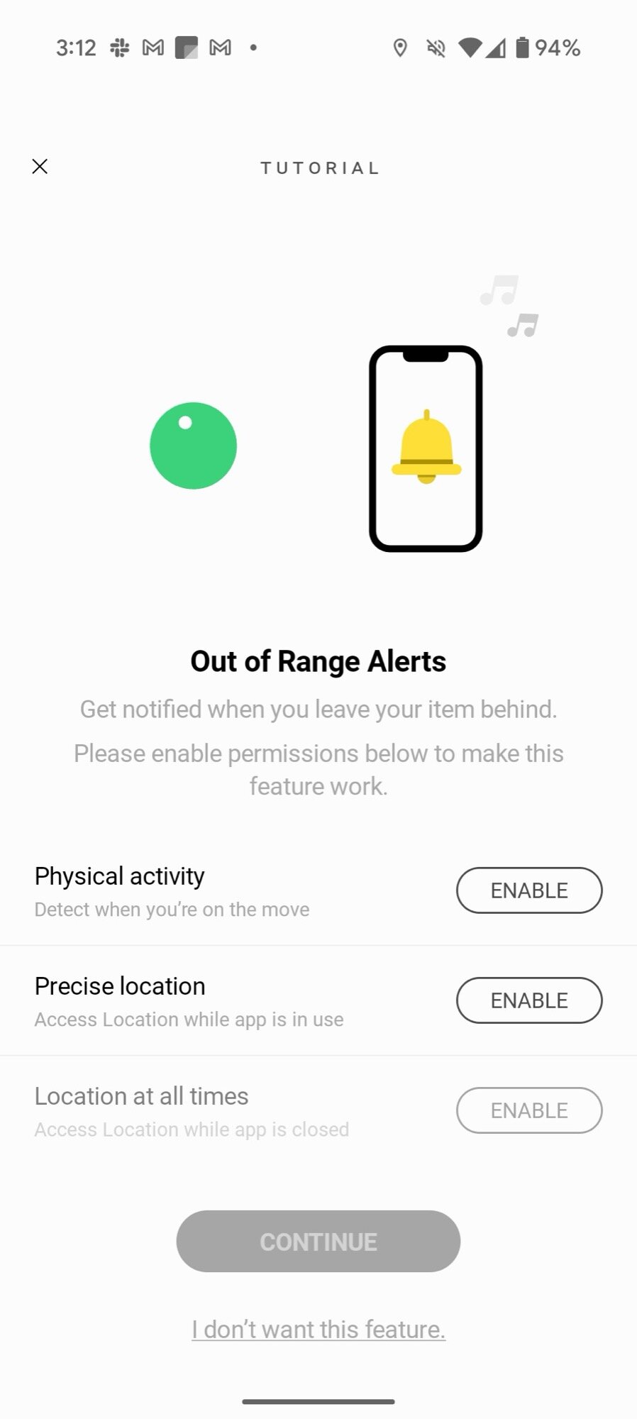 chipolo pop screenshot app setup 3