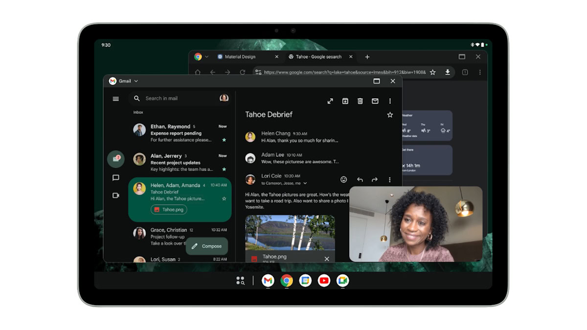 Desktop windowing on the Pixel Tablet with Android 15 QPR 1 Beta 2 Desktop windowing on the Pixel Tablet with Android 15 QPR 1 Beta 2