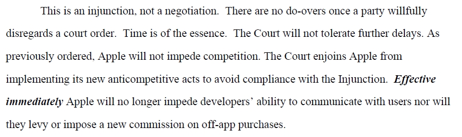 Epic vs Apple ruling