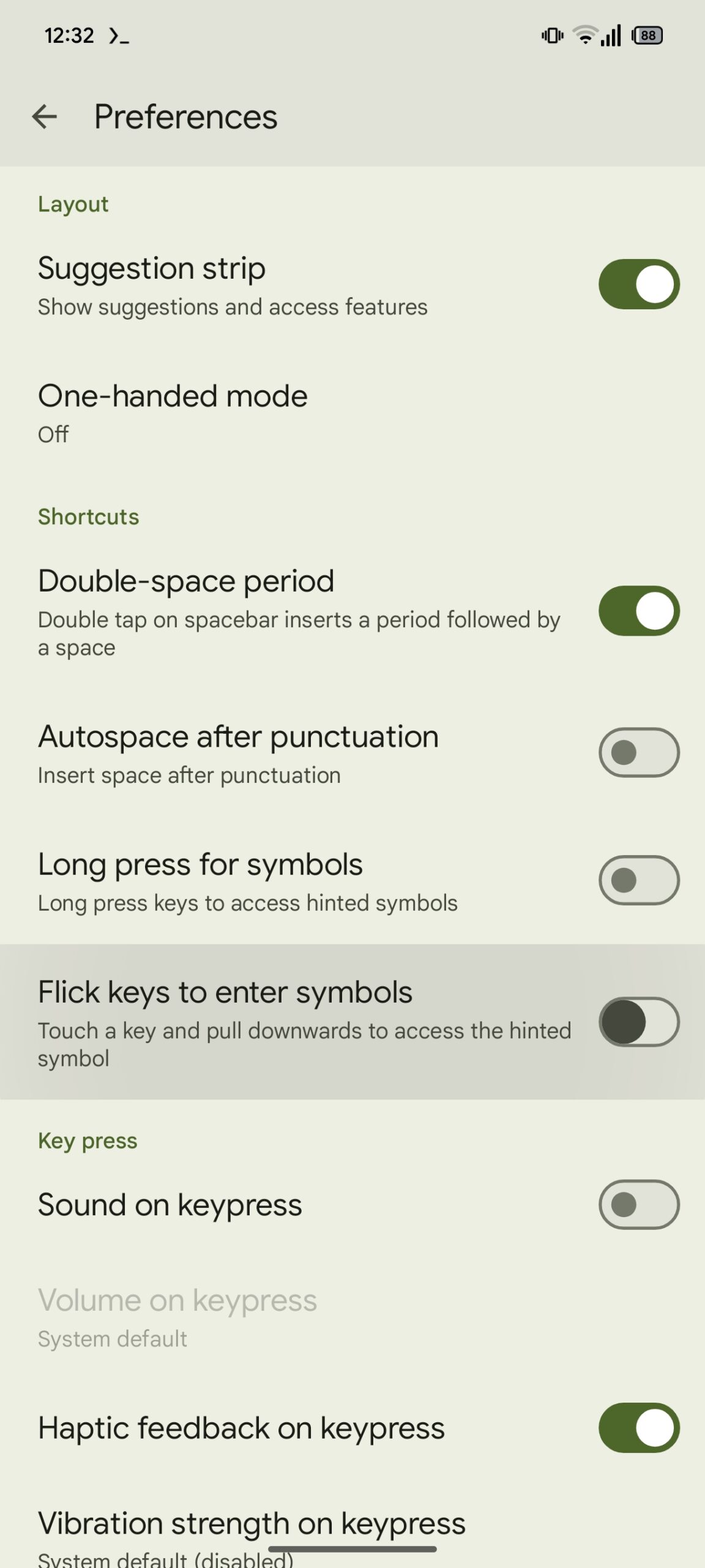 Gboard Flick keys to enter symbols Gboard Flick keys to enter symbols