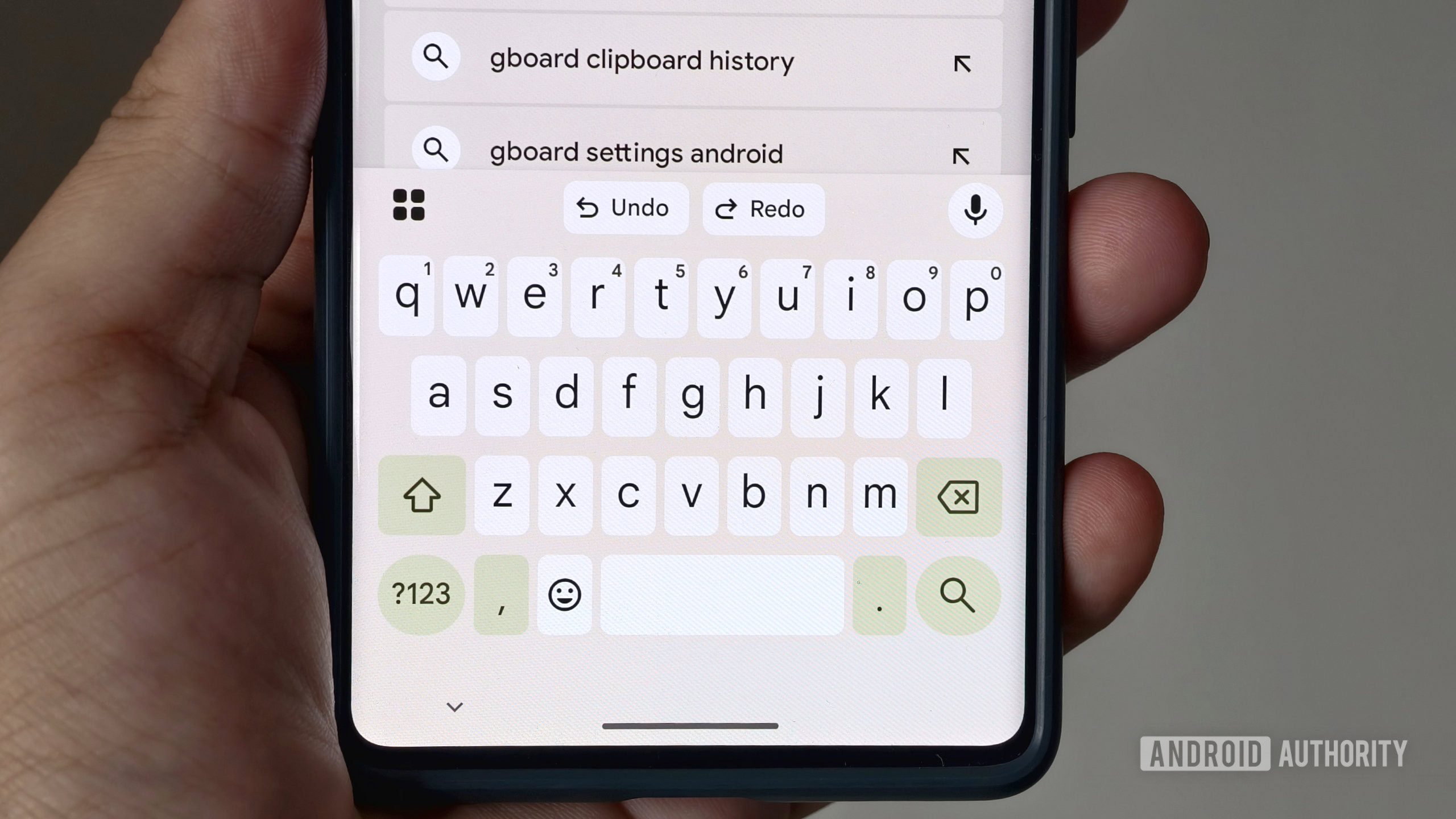 Gboard undo and redo buttons Gboard undo and redo buttons