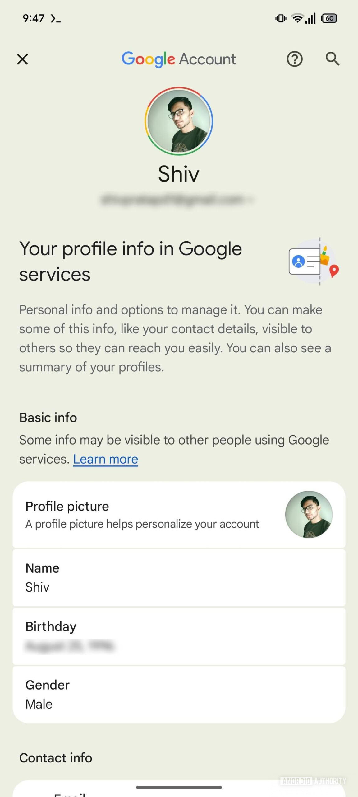 Google account management page with expressive Material Design theme 2