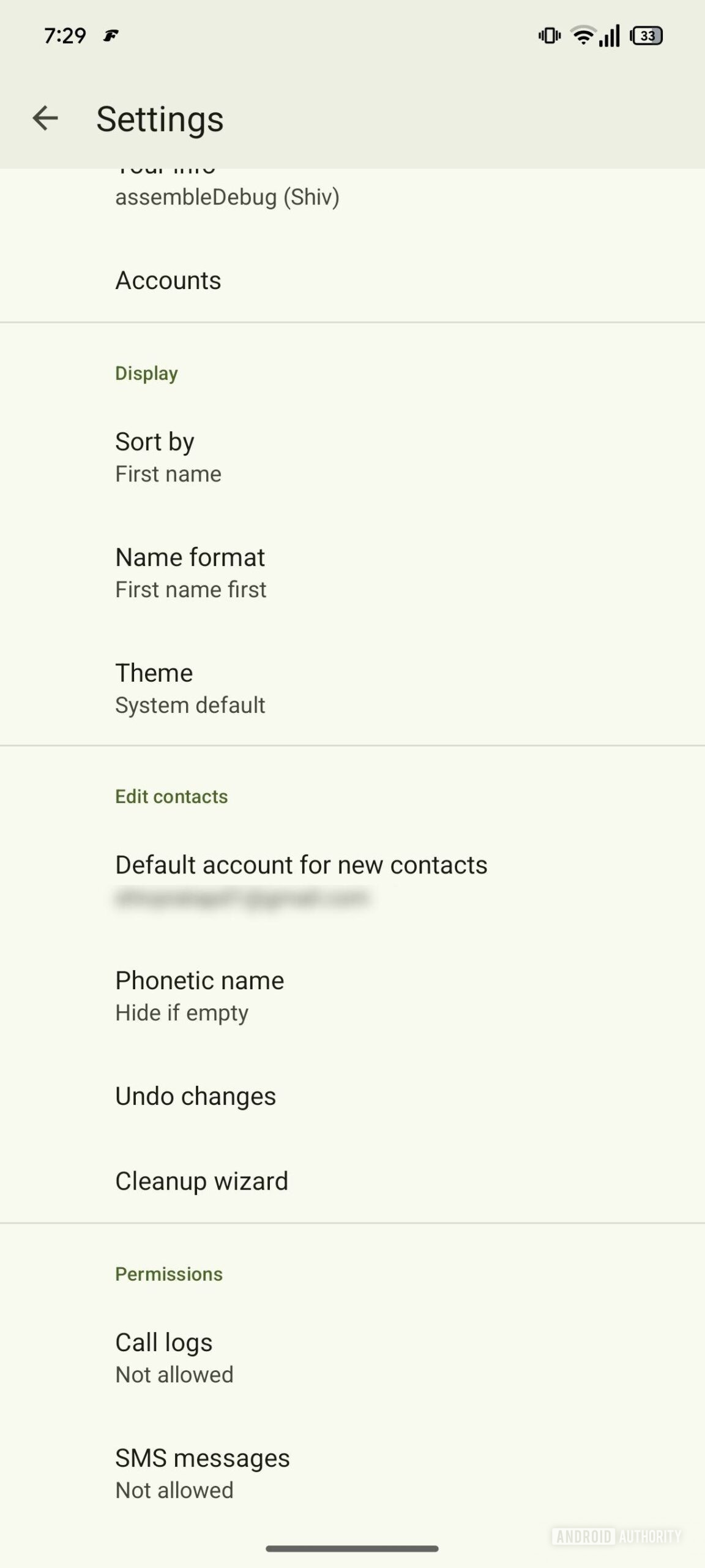 Google Contacts recent activity 3