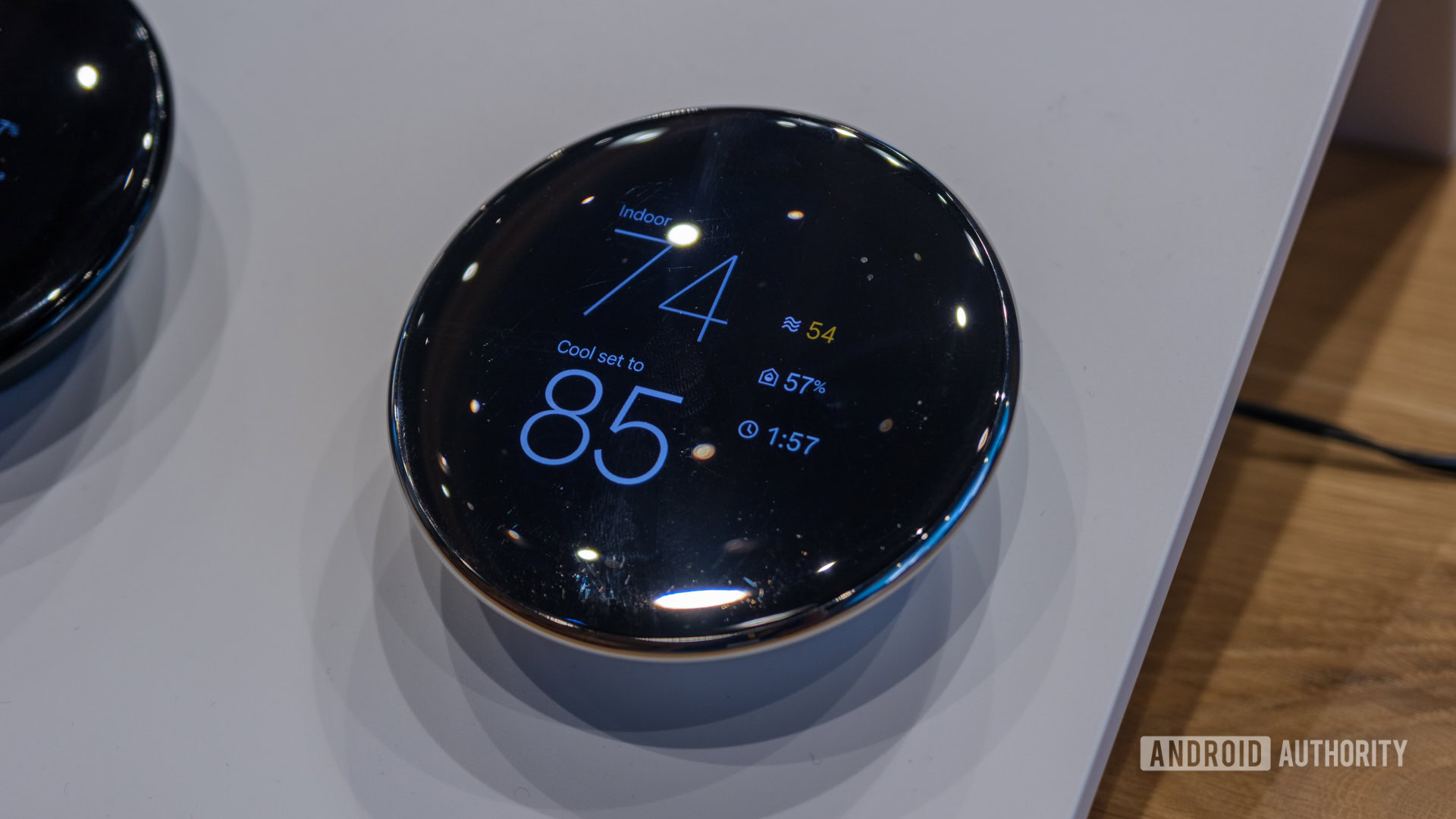 Google Nest Learning Thermostat main readout Google Nest Learning Thermostat main readout