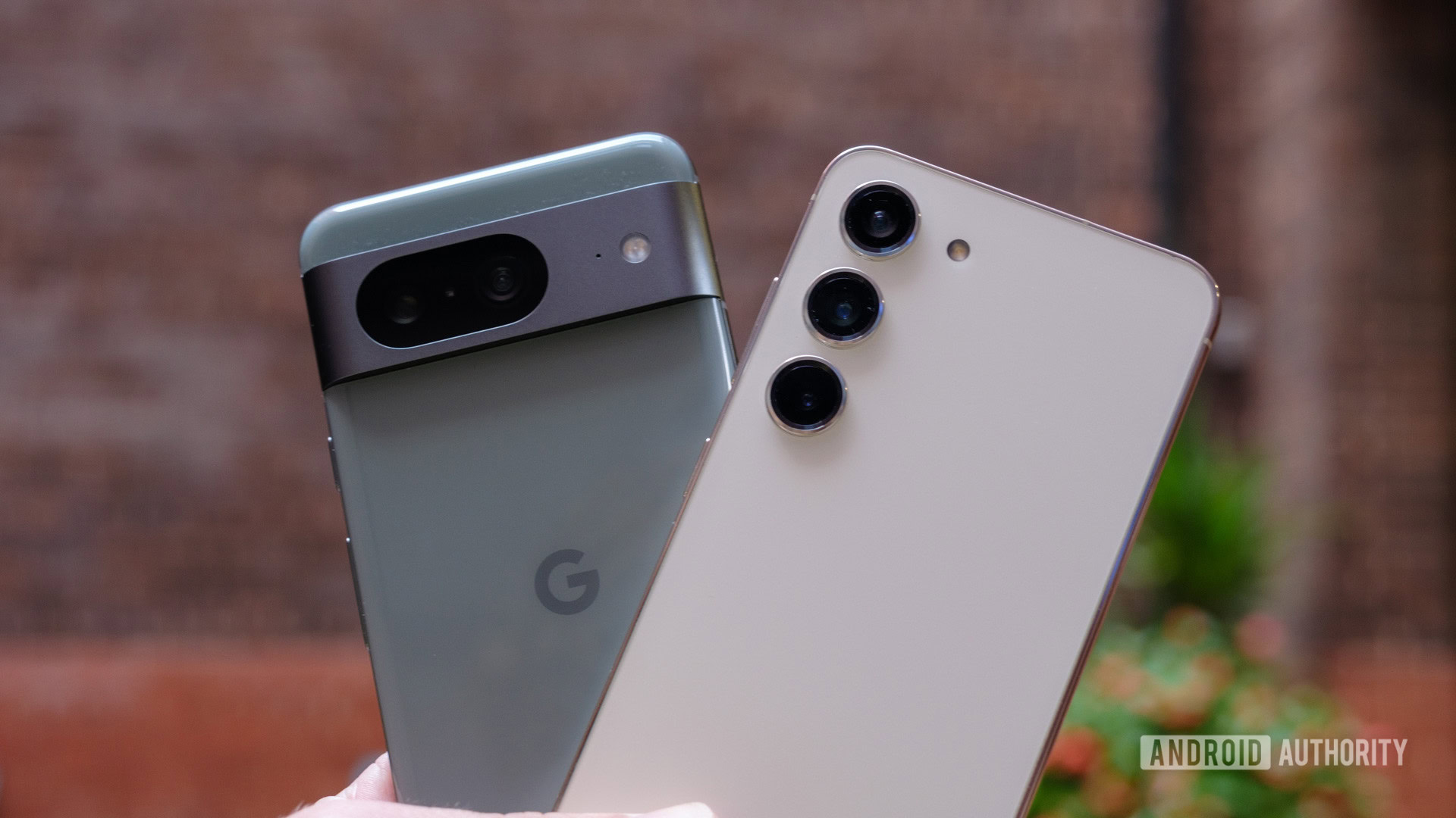 google pixel 8 vs samsung galaxy s23 cameras in hand google pixel 8 vs samsung galaxy s23 cameras in hand
