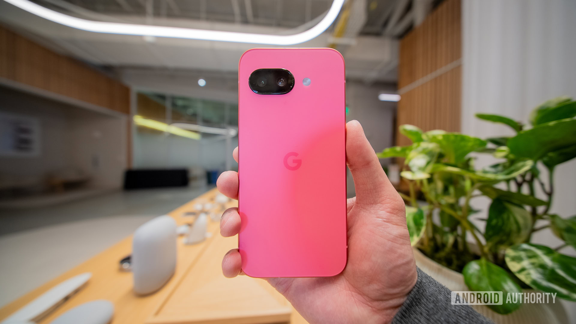 Google Pixel 9a in hand Google Pixel 9a in hand