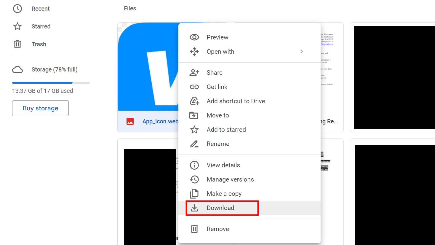 How to download a file from Google Drive web How to download a file from Google Drive web