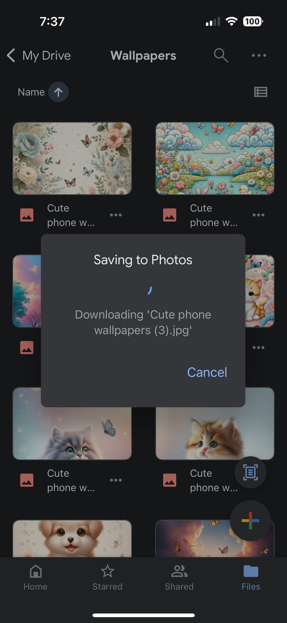 How to download files from the Google Drive iPhone app 3