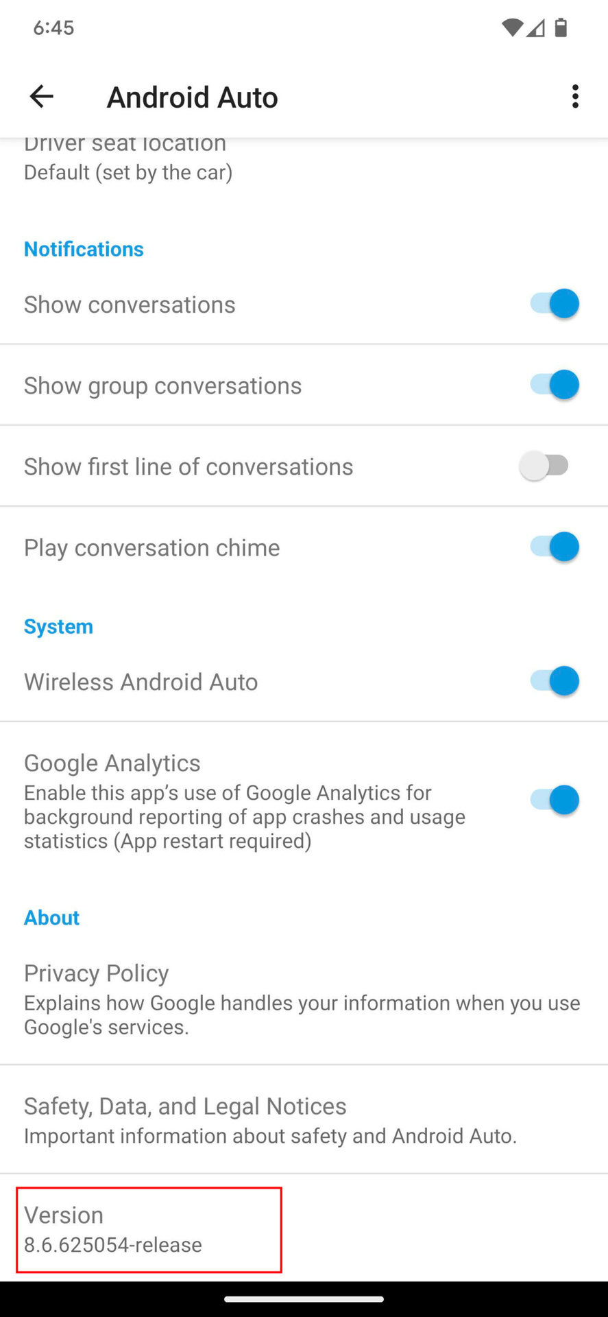 Incrase Android Auto video resolution 1