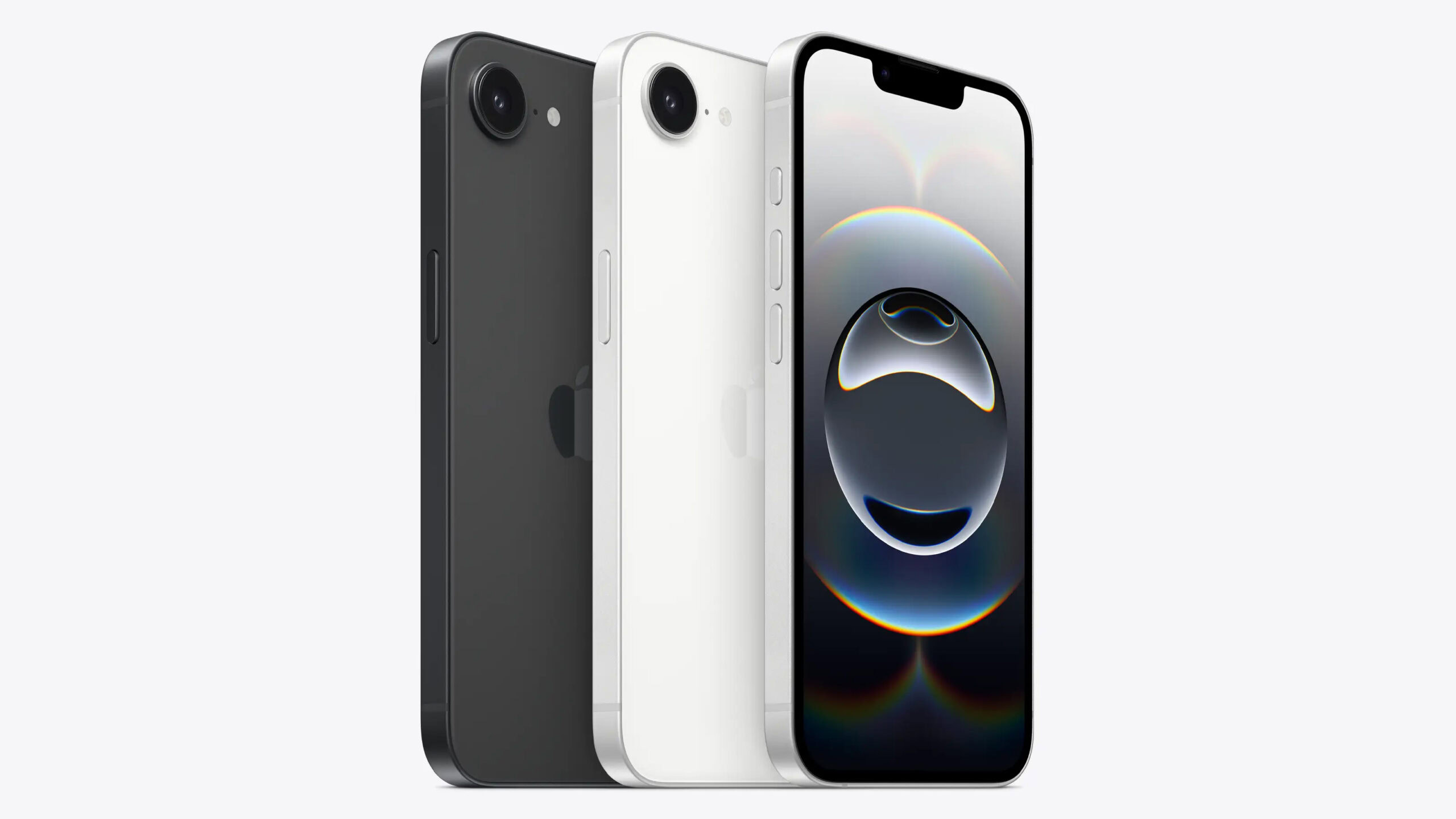 iPhone 16e front and back