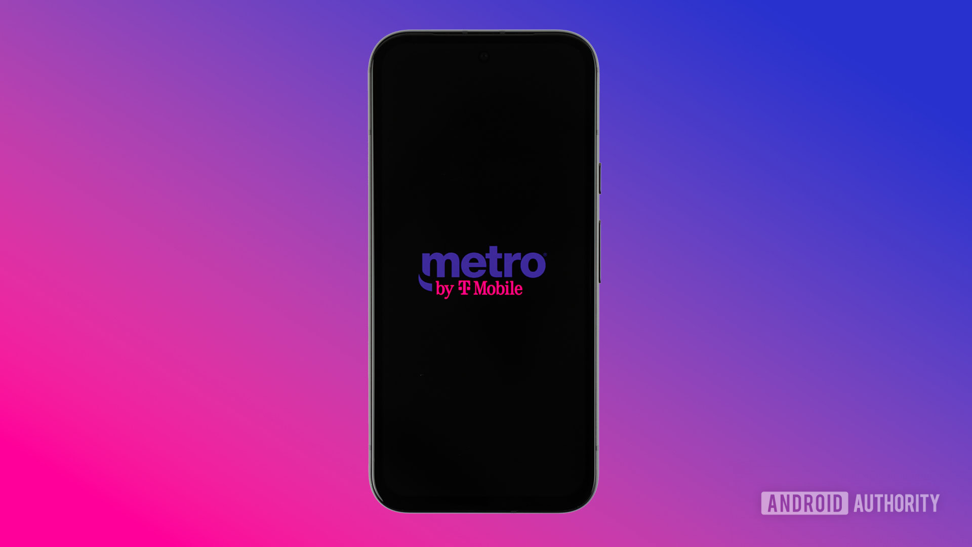 Metro by T Mobile logo on smartphone with colored background stock photo Metro by T Mobile logo on smartphone with colored background stock photo