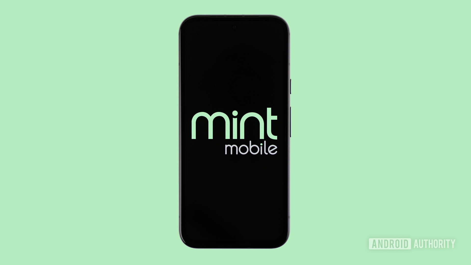 Mint Mobile logo on smartphone with colored background stock photo Mint Mobile logo on smartphone with colored background stock photo