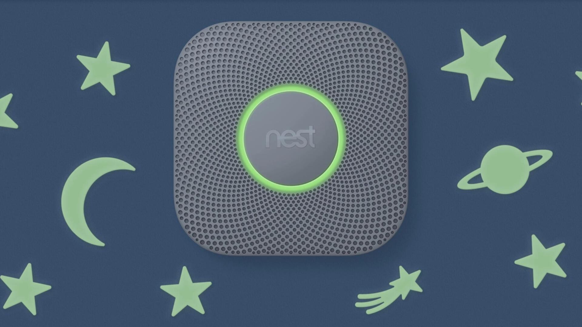 Nest protect device on wall Nest protect device on wall