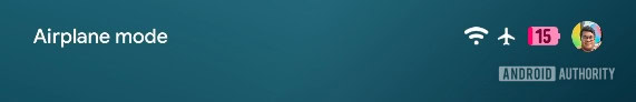 New battery icon in Android 16 low power with percentage
