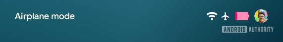New battery icon in Android 16 low power without percentage
