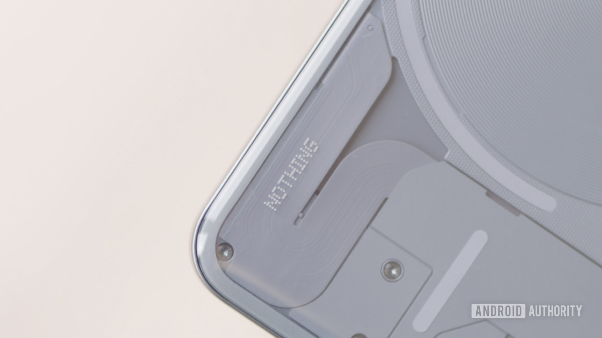 Nothing dot logo on rear of Nothing Phone 2 Nothing dot logo on rear of Nothing Phone 2