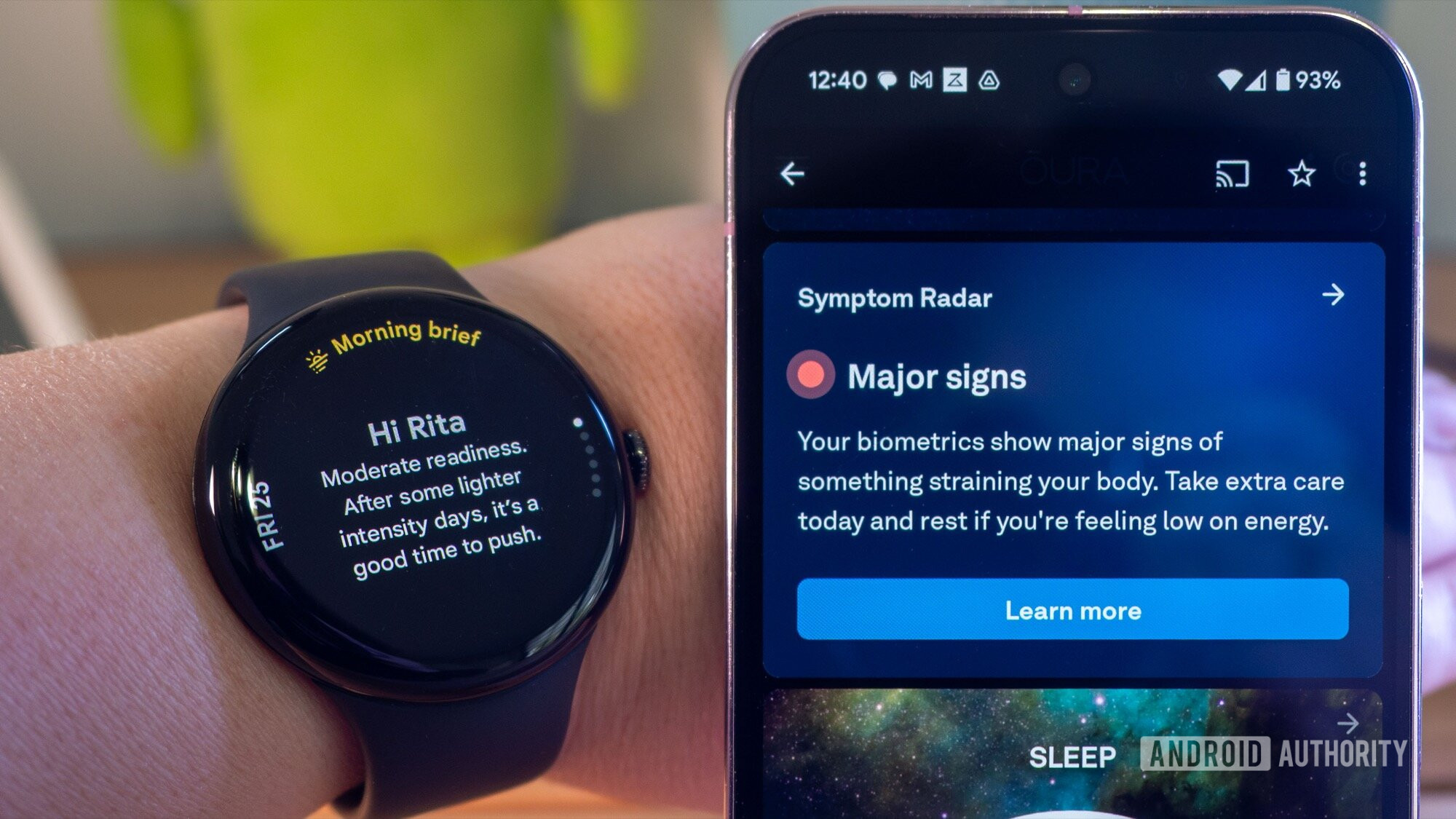 pixel watch 3 morning brief vs oura app sick pixel watch 3 morning brief vs oura app sick