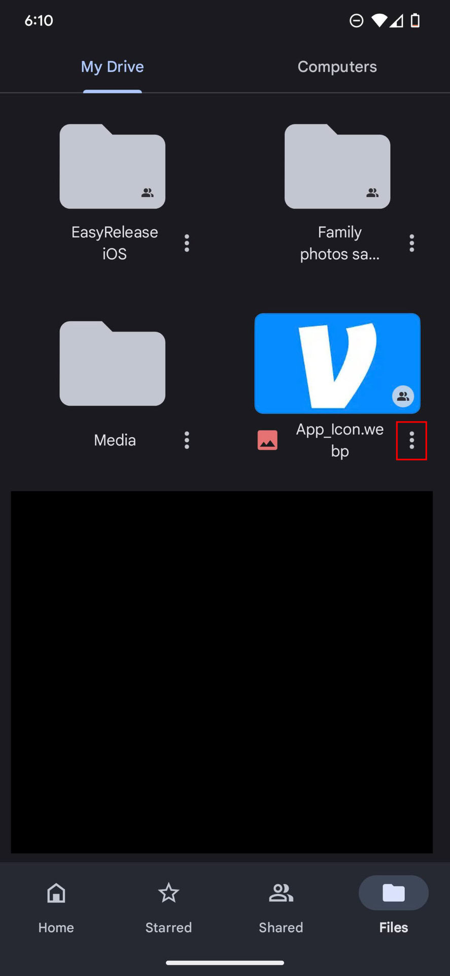 Remove files on Google Drive app 1