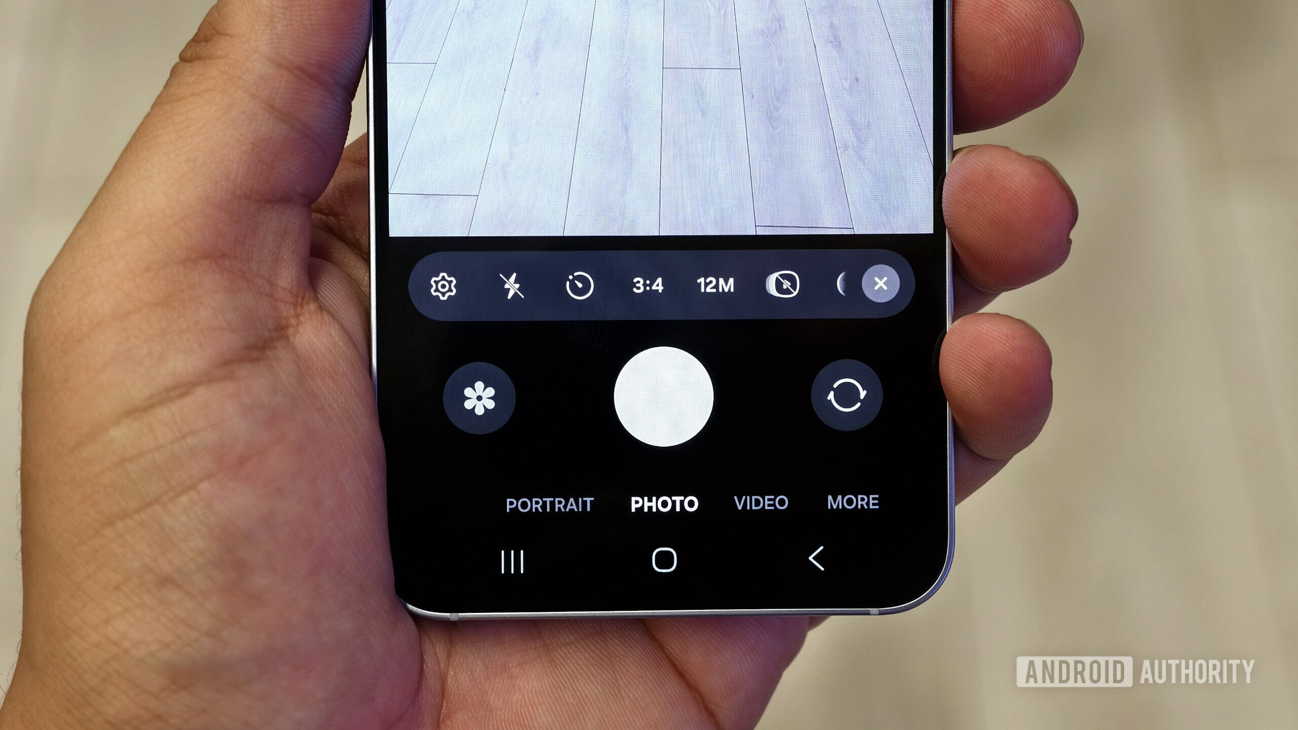 Samsung Galaxy S25 camera app The Samsung Galaxy S25 camera app.