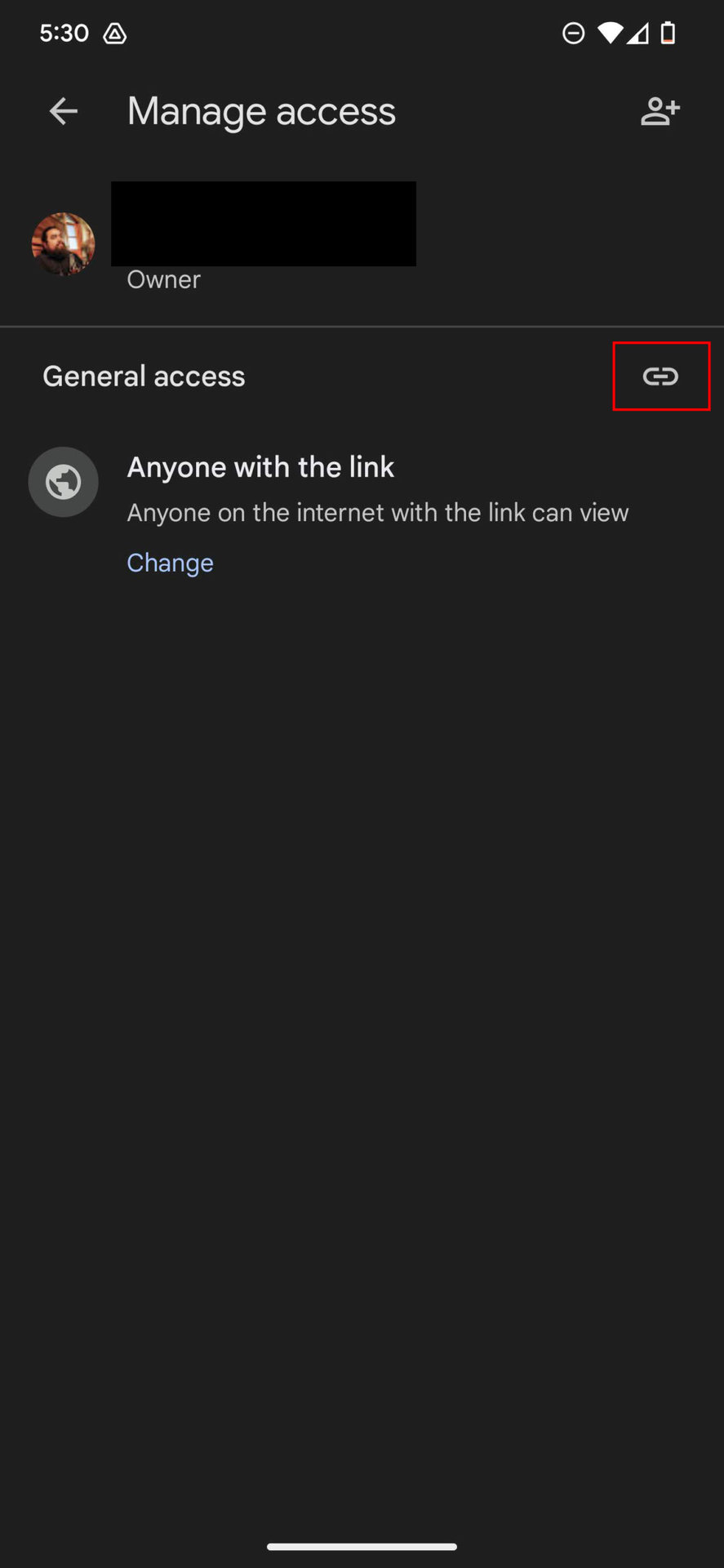 Share a Google Drive file on the app 3