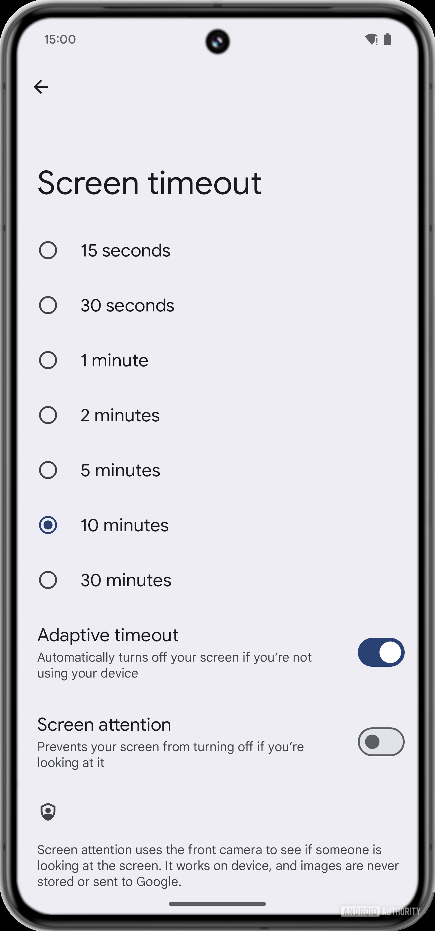 Android 15 adaptive timeout Android 15 adaptive timeout