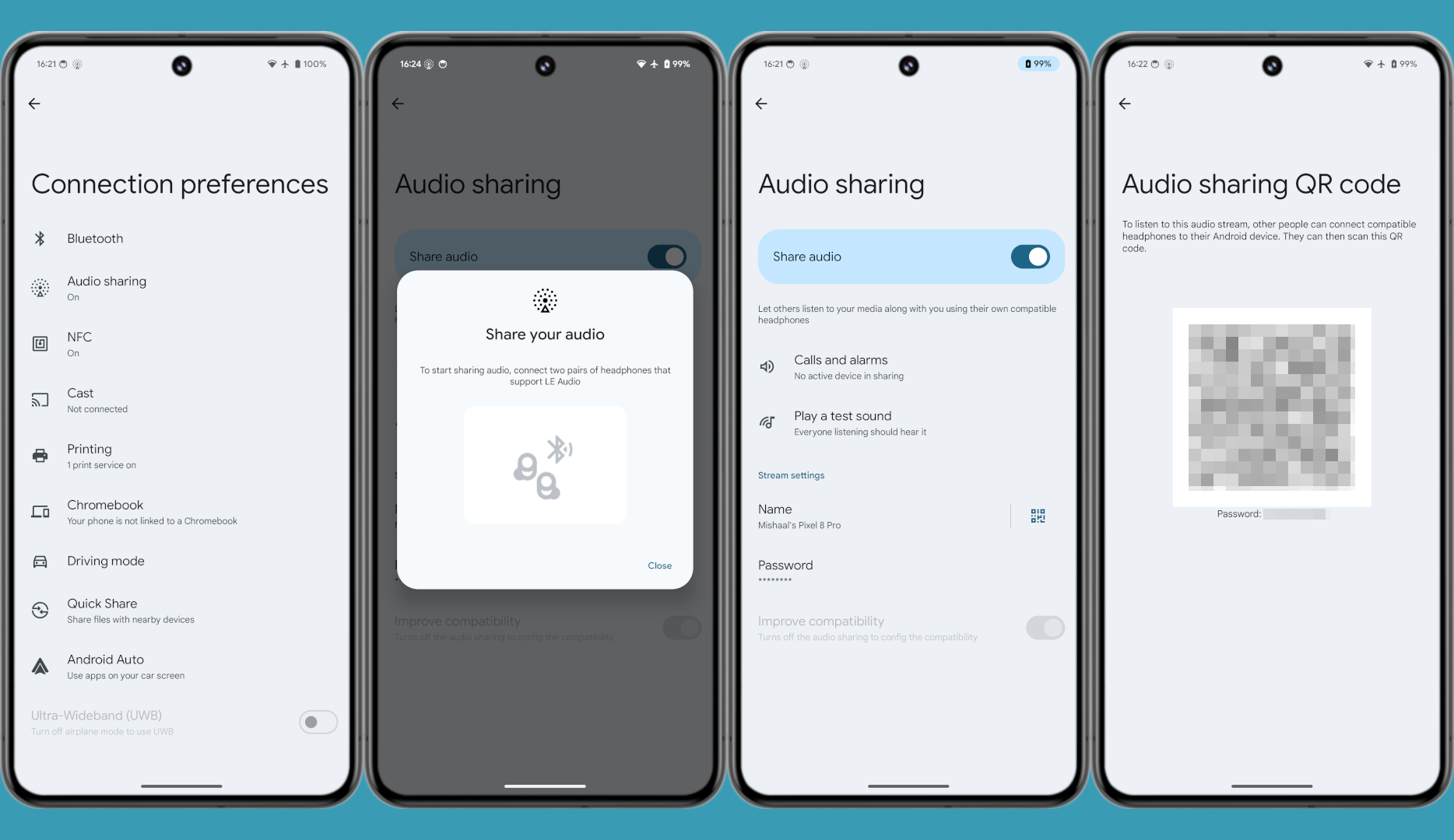Android 15 audio sharing settings Android 15 audio sharing settings
