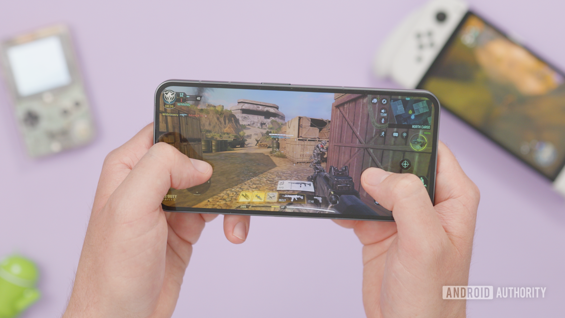Call of Duty Mobile on Nothing Phone 2 top down Call of Duty Mobile on Nothing Phone 2 top down