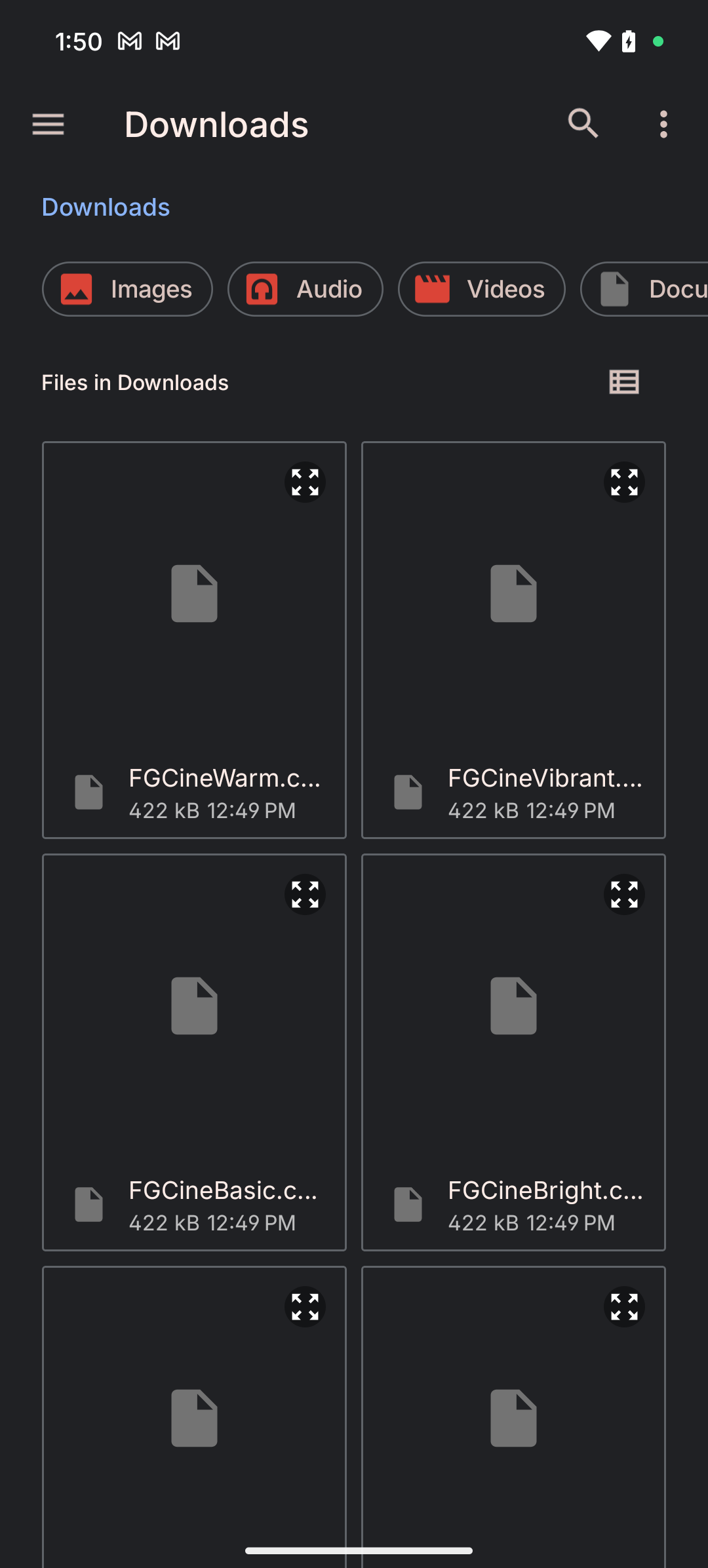 Nothing Phone 3a downloads folder