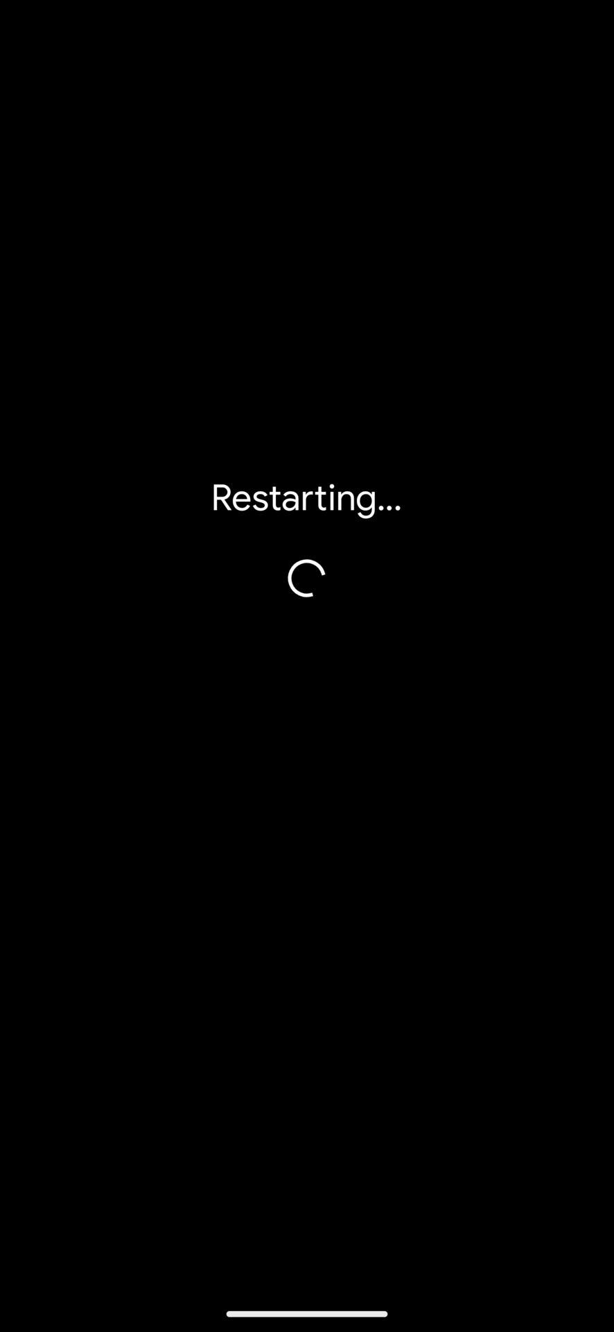 Restart Pixel 7 Pro 2